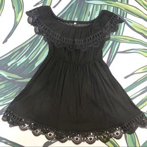 SHEIN A-Line Off The Shoulder Little Black Dress
